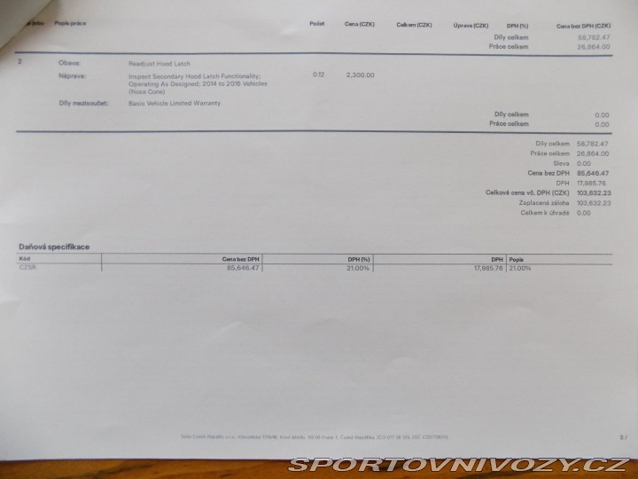 Tesla Model S P90D-780PS Nabíjení zdarm 2016