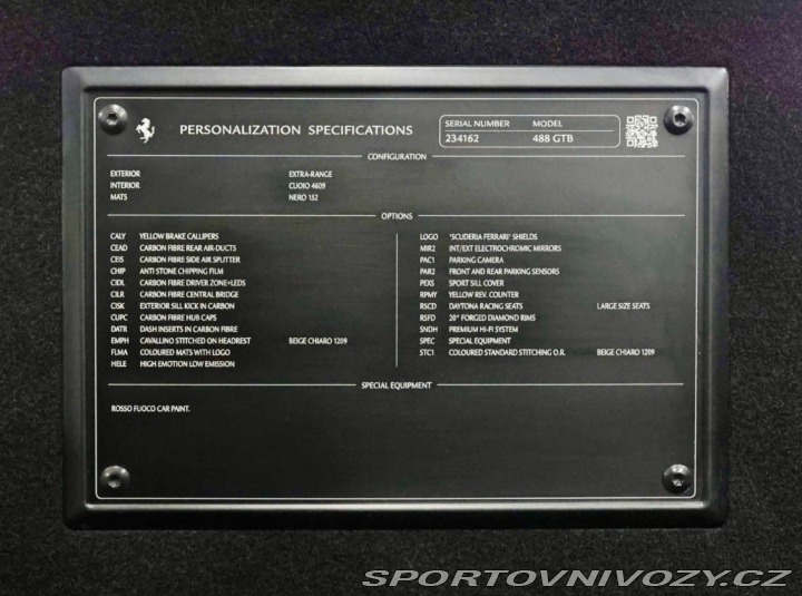 Ferrari 488 GTB HELE | Rosso Fuoco - 2018