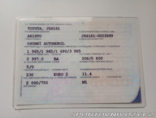 Toyota Ostatní modely Aristo 2JZ 2000