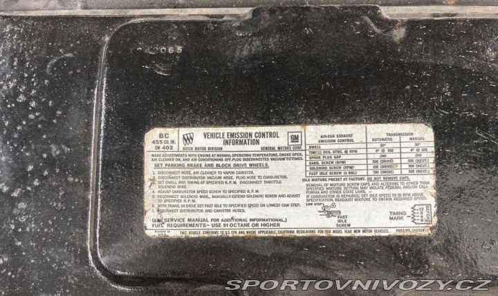 Ostatní značky Ostatní modely Buick Riviera V8 1973