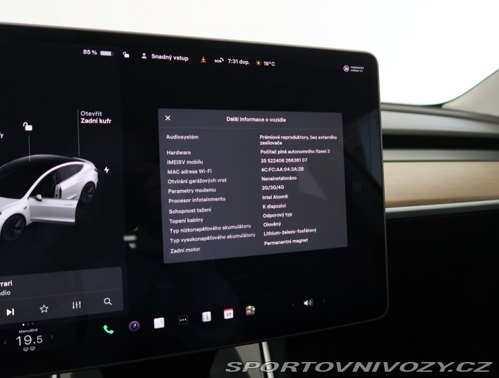 Tesla Model 3 Std Range Plus 52kWh 2020