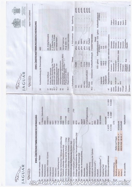 Jaguar XF Verze S  202 KW 2010