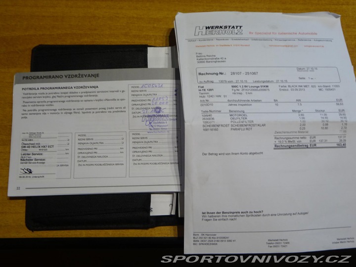 Fiat 500 1.2i 51kW Cabrio Lounge 2013