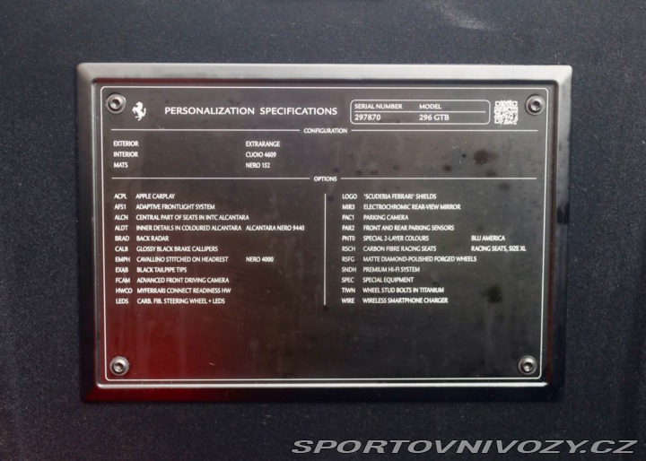 Ferrari 296 GTB 610KW| Extracampiona 2024