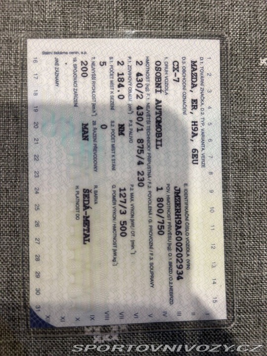 Mazda Ostatní modely CX-7 2,2 PRODÁM 2009