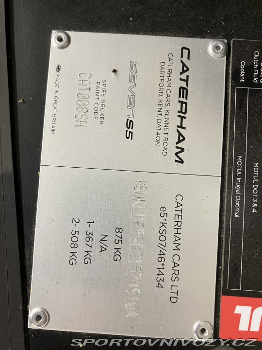 Ostatní značky Ostatní modely Caterham 275S SV 2022