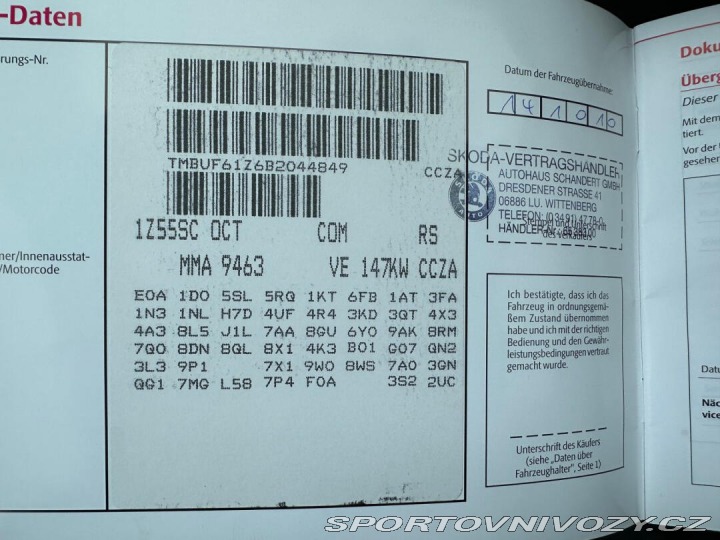 Škoda Octavia RS RS 2,0TSI 147 Kw DSG 2010