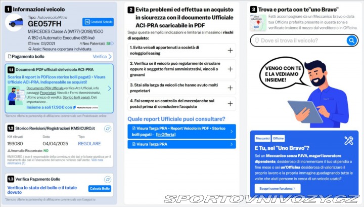 Mercedes-Benz A 2,0 A180d Automat 85kw AM 2021