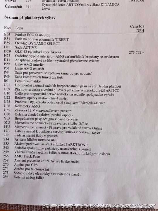 Mercedes-Benz Ostatní modely glc 43 amg 4MATIC 2019