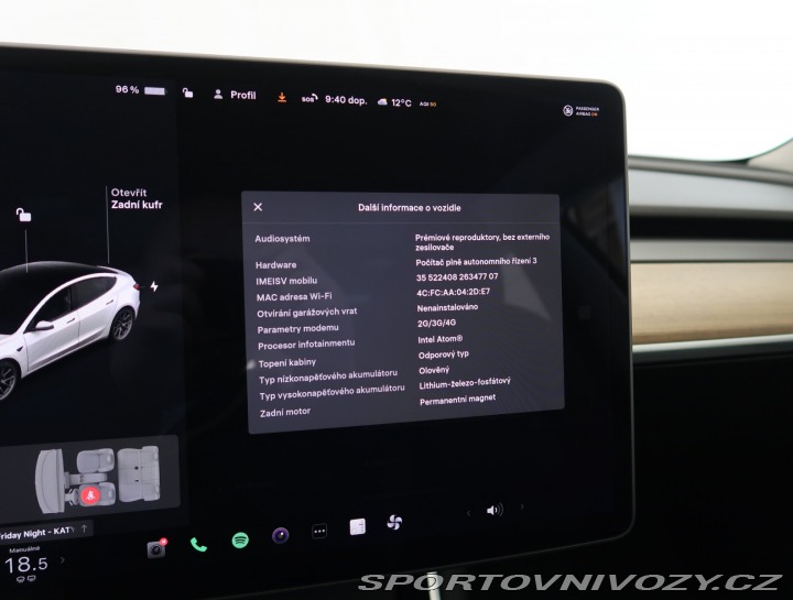 Tesla Model 3 Std Range Plus LFP 2020
