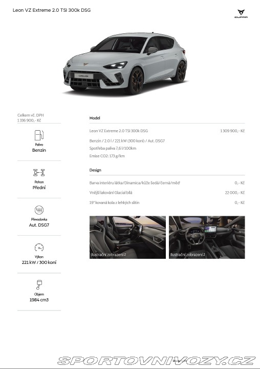 Cupra Leon VZ EXTREME, DPH. 2025