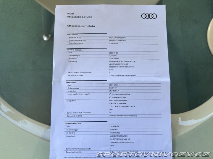 Audi S3 QUATTRO 2,0 TFSI 228 KW 2022