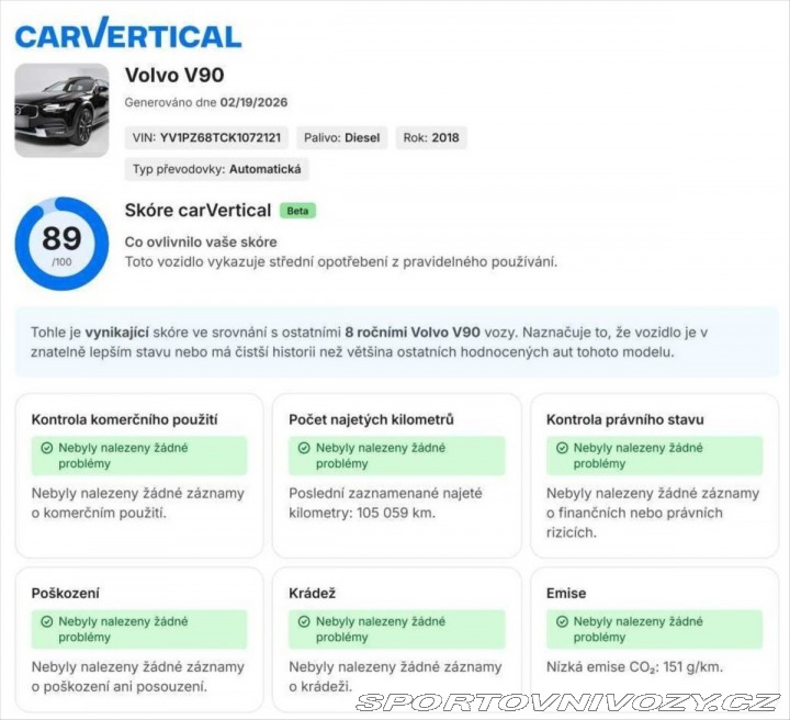 Volvo V90 D5 AWD | 173 kW | 2018 2018
