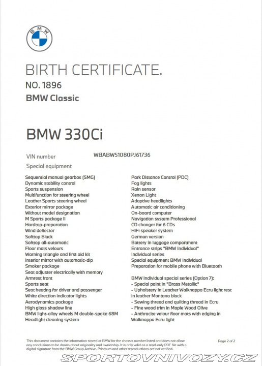 BMW 3 E46 330Ci Individual 2004