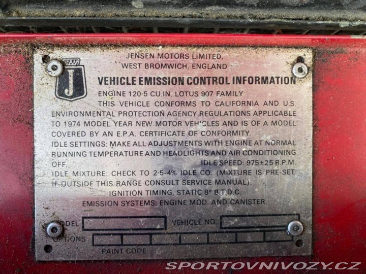 Ostatní značky Ostatní modely Jensen Healey 1973