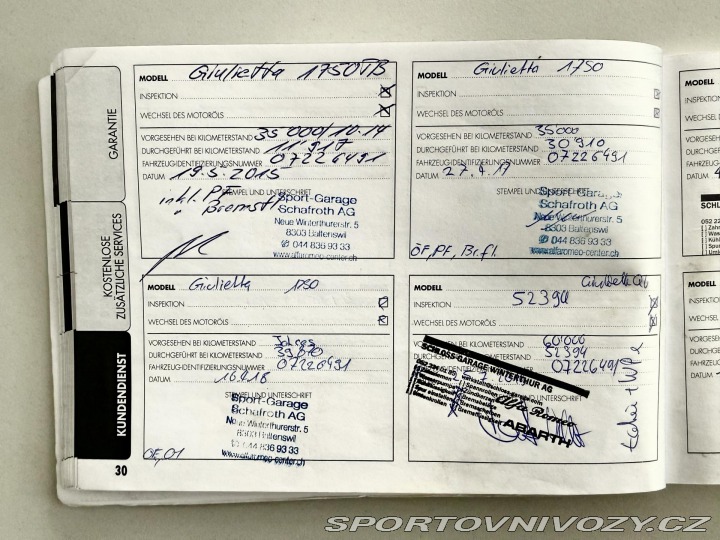 Alfa Romeo Giulietta 1.75 TBi Q.V. REZERVACE 2013