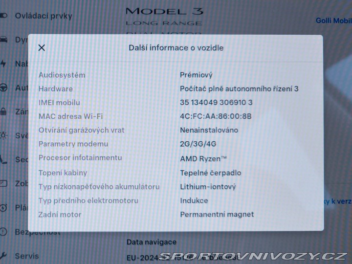 Tesla Model 3 L.R.Dual Motor 366KW REZE 2022