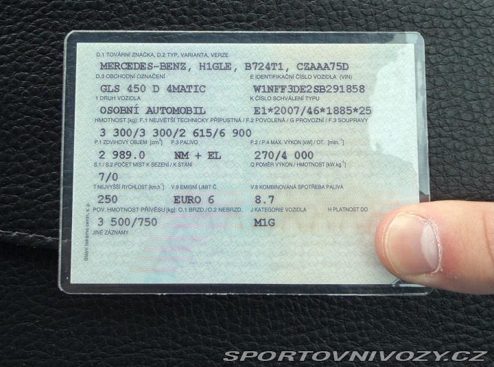 Mercedes-Benz Ostatní modely GLS 450 D4MATIC ČR 1.MAJITEL 2024