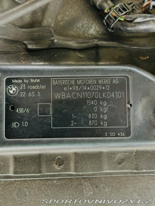 BMW Z3 E36 2.2i 2002 2002