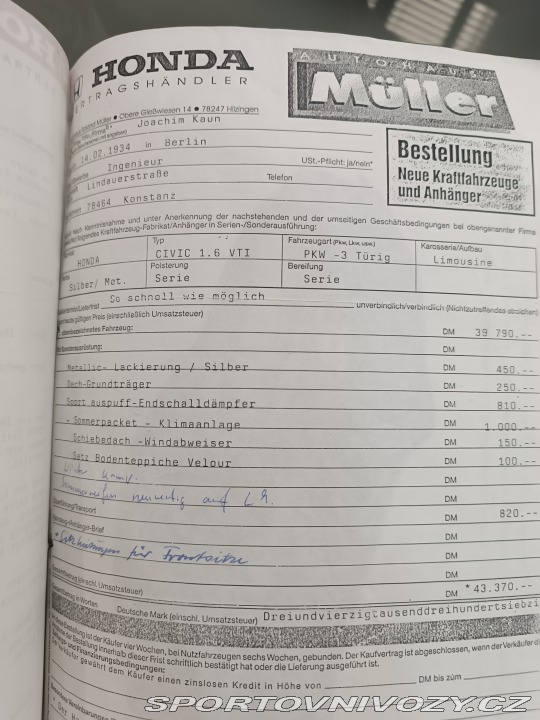 Honda Civic EK4 1,6 VTI 1997