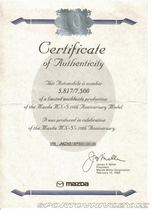 Mazda MX-5 NB 10th Anniversary 2000