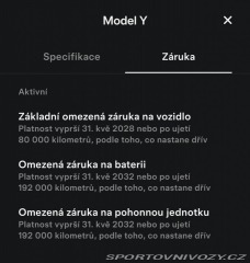 Tesla Model Y Performance, původ ČR 2024