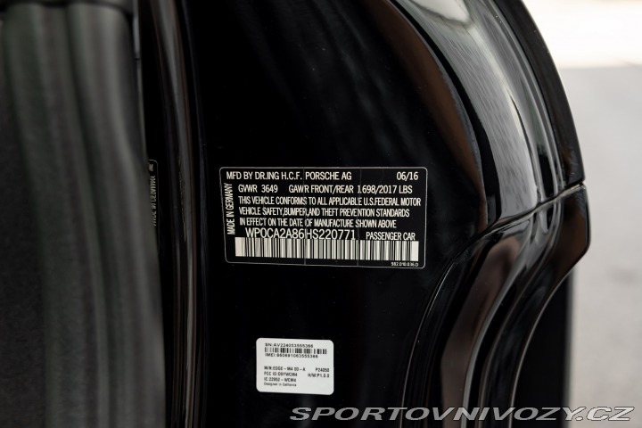 Porsche 718 Boxster 718 220kW300HP M6 2017
