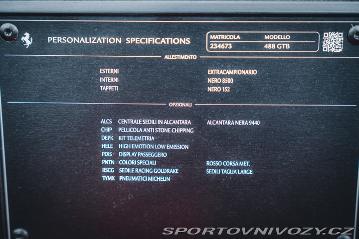 Ferrari 488 GTB 1 Majitel 2020