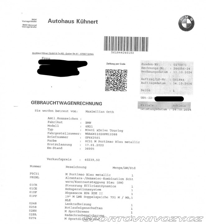 BMW 3 M340i Touring 2022