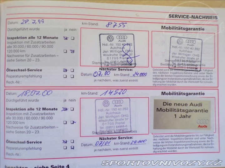 Audi A3 1,6 i 1998