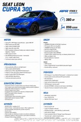 Seat Leon CUPRA 300 TRACK APR, DPH 2017