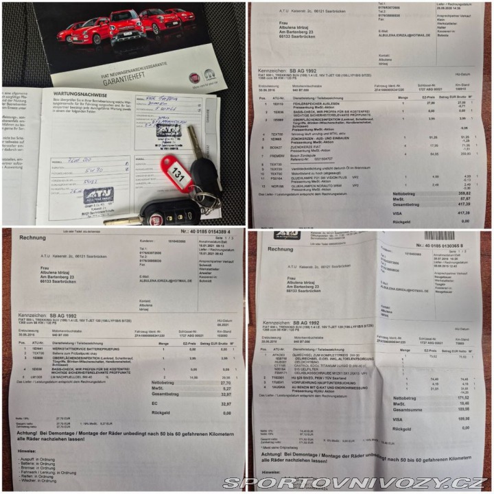 Fiat 500 500L 1.4 Turbo 88kwTrekki 2016