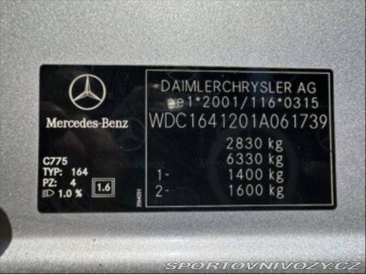 Mercedes-Benz Ostatní modely Třídy M 3,0 Ml 280 CDI 2006