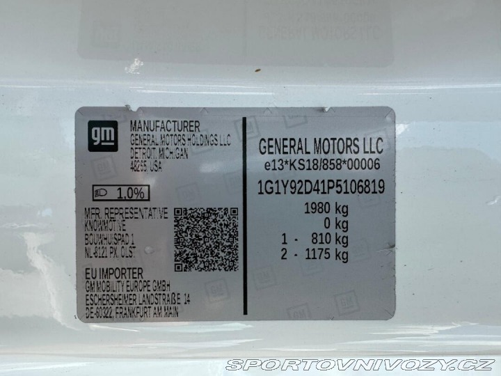 Chevrolet Corvette C8 Stingray 6.2 V8 354kW 2022