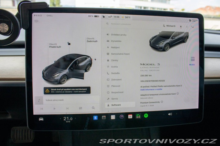 Tesla Model 3 Long Range / Tažné / Tep 2021