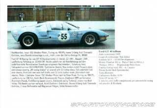 Ford GT 40 REPLICA 1989