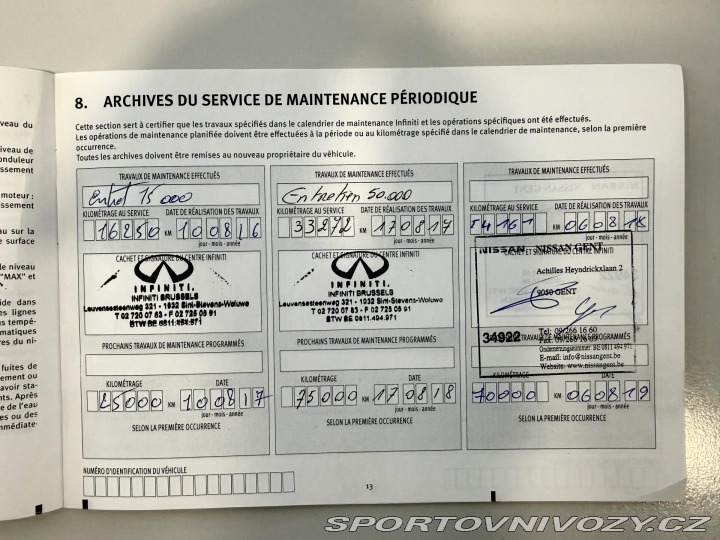 Infiniti Q50 2,2 Diesel 125kW REZERVAC 2015