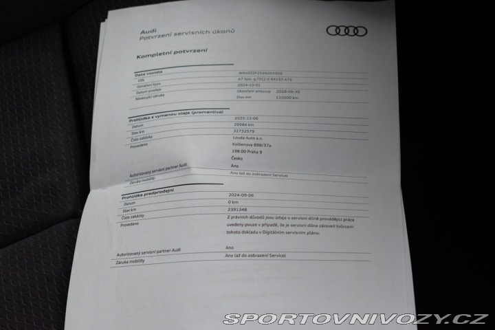 Audi A7 40TDI S-LINE*ZÁRUKA*TAŽNÉ 2024