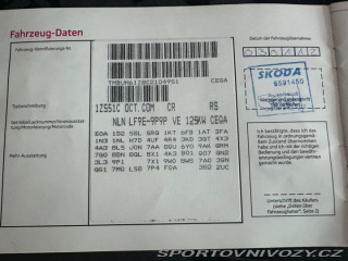 Škoda Octavia RS RS 2,0TDI 125kw DSG 2012
