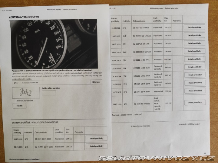 Subaru Impreza GT (GF8) 1999