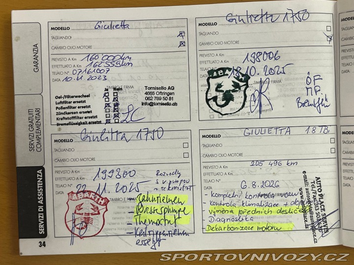 Alfa Romeo Giulietta 1.8TBi Q.Verde-REZERVACE 2012