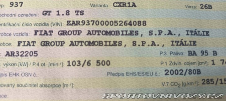 Alfa Romeo GT 1,8 Twin Spark 1800