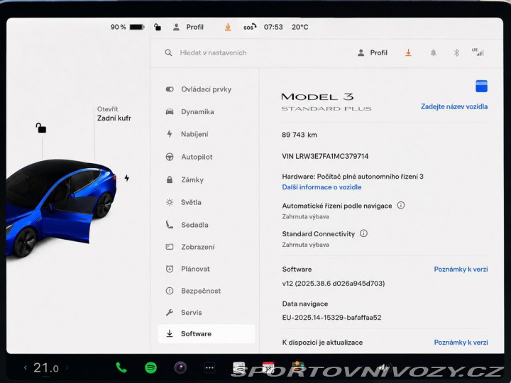 Tesla Model 3 Standard plus RWD 239 kW 2021