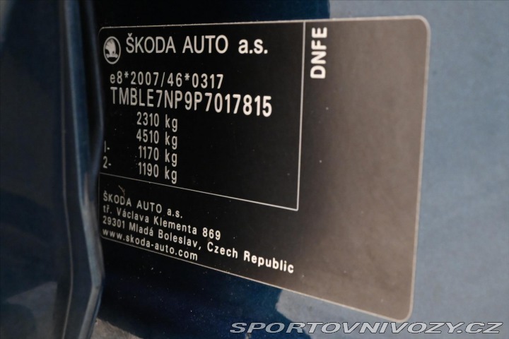 Škoda Superb 2,0 TSI 206kW L&K DSG 2022