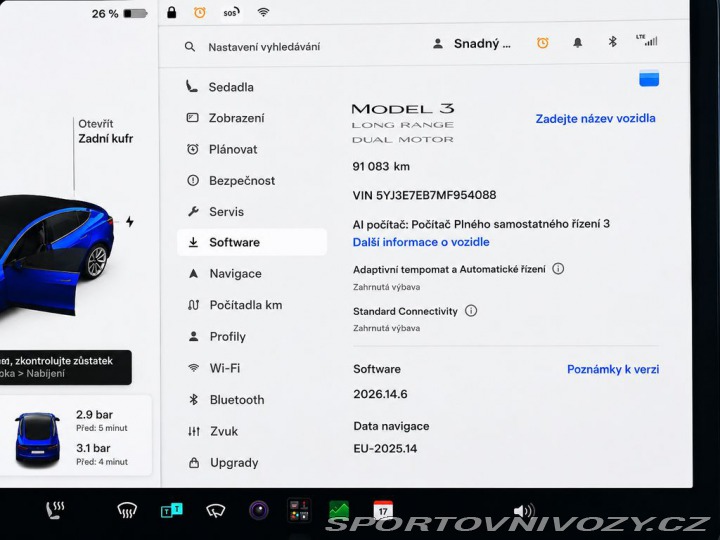 Tesla Model 3 Long Range 366 kW SOH 91, 2021