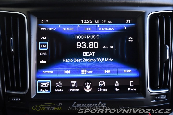 Maserati Levante 3.0D ČR Q4 H/K ACC VZDUCH 2018