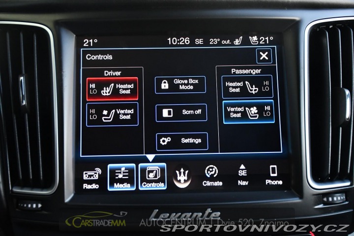 Maserati Levante 3.0D ČR Q4 H/K ACC VZDUCH 2018