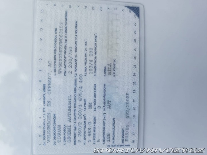 Volkswagen Ostatní modely Tiguan 2,0   Prodám 2012