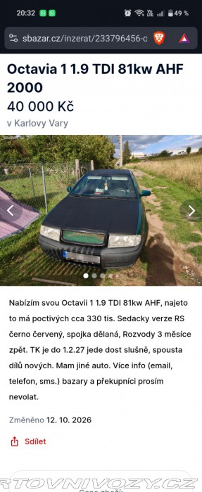 Škoda Ostatní modely Octavia 1