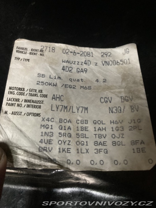 Audi S8 D2 1997